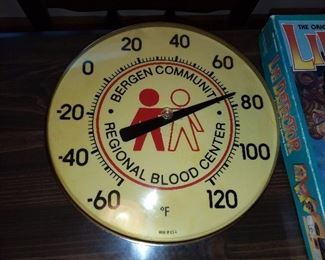 Bergen Community Regional Blood Center Thermometer