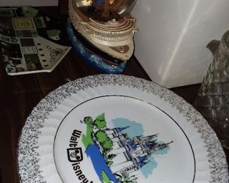 Disney World Snowglobe & Plate