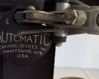 Antique Automatic Canning Devices, Inc., Manitowoc, Wis.