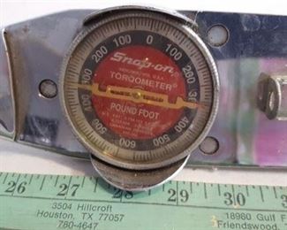 Snap-on torqometer