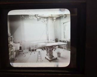 Glass picture of an early operating room