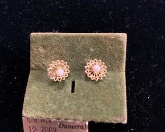 pearl earrings