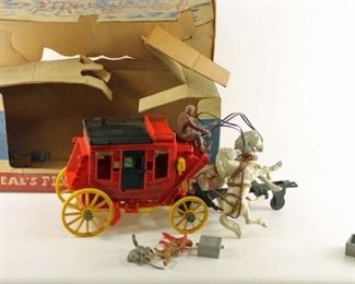 vintage ideal stagecoach toy