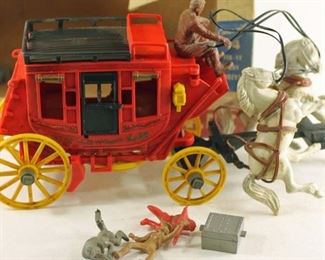 vintage ideal stagecoach toy