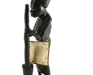 African carved statue