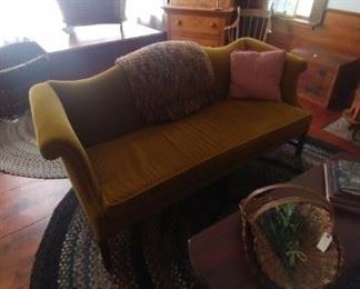 Camel back chippendale style sofa by Hickory Chair Co.