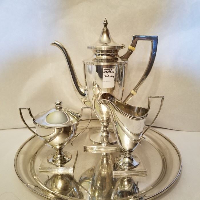 Wilcox and Wagner sterling  tea set