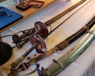Assortment of swords
