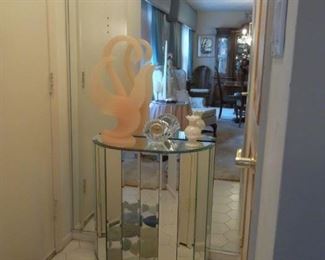 mirrored demilune