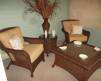faux wicker patio grouping