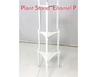 Lot 700 Tommi Parzinger Style White Plant Stand. Enamel P