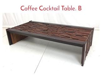 Lot 707 LAFER Rosewood Modernist Coffee Cocktail Table. B