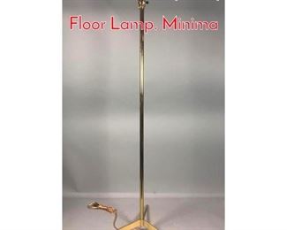 Lot 715 Paul McCobb style Tripod Brass Floor Lamp. Minima