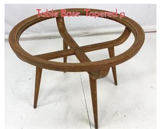 Lot 719 Gio Ponti Style Wood Coffee Table Base. Tapered p