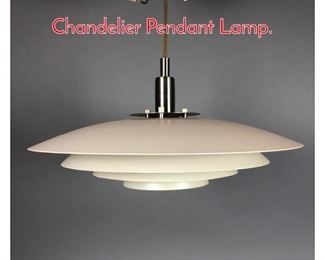 Lot 734 Poulsen style Modernist Chandelier Pendant Lamp. 