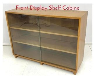 Lot 741 DUNBAR Modernist Glass Front Display Shelf Cabine