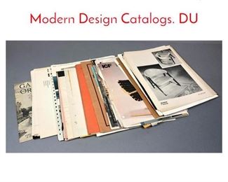 Lot 769 Lot Asstd Mid Century Modern Design Catalogs. DU