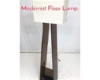 Lot 817 KAOYI Brown Acrylic Lucite Modernist Floor Lamp. 