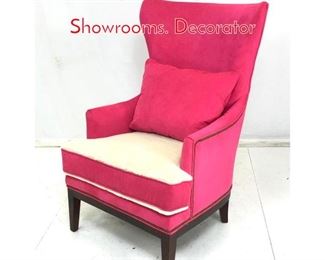 Lot 836 Hot pink Wing Chair Biltwell Showrooms. Decorator