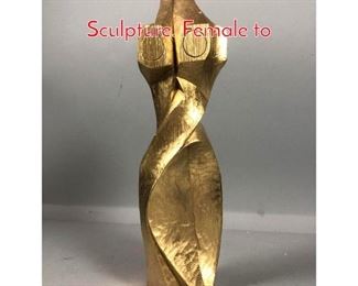 Lot 843 Geometric Abstract Modernist Sculpture. Female to