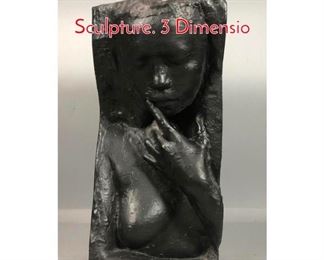 Lot 846 George Segal Modernist Nude Sculpture. 3 Dimensio