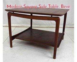 Lot 875 PETER HVIDT Danish Modern Square Side Table. Beve