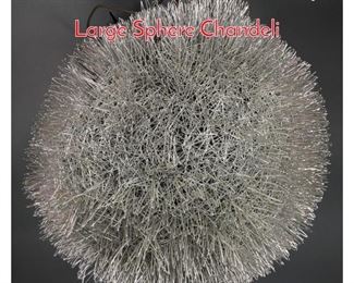 Lot 912 Silver Wire Dandelion Style Large Sphere Chandeli