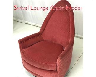 Lot 916 MILO BAUGHMAN Arch Top Swivel Lounge Chair. Moder