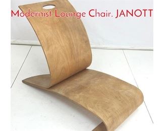 Lot 928 Laminated Bentwood Modernist Lounge Chair. JANOTT