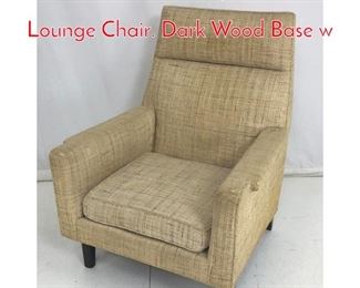 Lot 940 Mid Century DUNBAR Lounge Chair. Dark Wood Base w