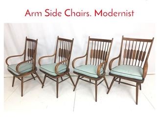 Lot 944 4 KIPP STEWART Dining Arm Side Chairs. Modernist 