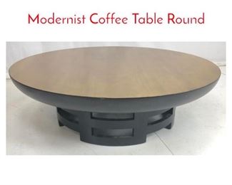 Lot 952 KITTINGER Low Asian Modernist Coffee Table Round 