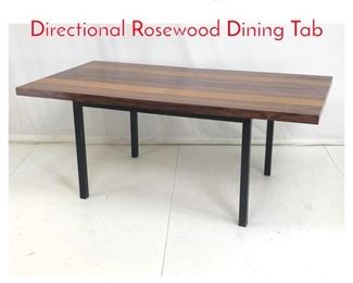Lot 956 Milo Baughman for Directional Rosewood Dining Tab