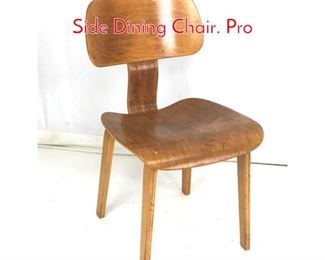 Lot 976 Eames Style Laminated Wood Side Dining Chair. Pro