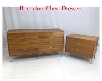 Lot 983 2pcs Contemporary Modern Bachelors Chest Dressers
