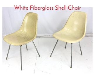 Lot 1003 Pr HERMAN MILLER Off White Fiberglass Shell Chair