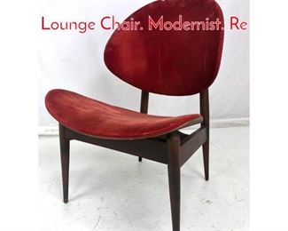 Lot 1009 MidCentury KODA WOOD Lounge Chair. Modernist. Re