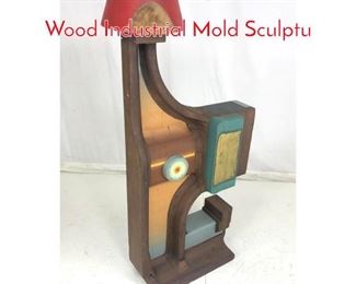Lot 1011 SAMS Large Laminated Wood Industrial Mold Sculptu