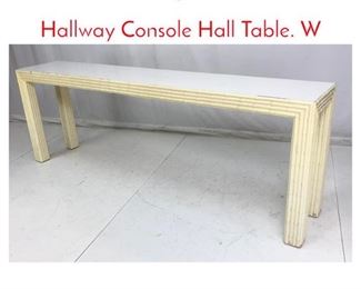 Lot 1028 Vintage Faux Bamboo Hallway Console Hall Table. W