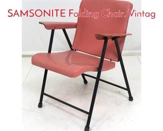 Lot 1032 RUSSEL WRIGHT for SAMSONITE Folding Chair. Vintag