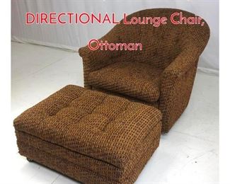 Lot 1048 2pc MidCentury DIRECTIONAL Lounge Chair, Ottoman