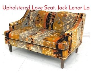Lot 1049 MURRAY TULIS Upholstered Love Seat. Jack Lenor La