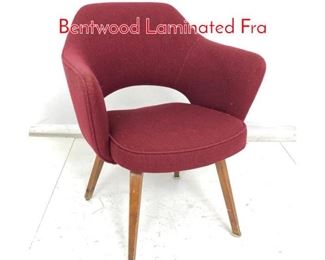 Lot 1055 KNOLL Saarinen Arm Chair. Bentwood Laminated Fra
