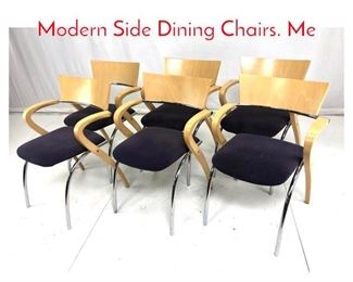 Lot 1056 Set 6 KRUG Canadian Modern Side Dining Chairs. Me