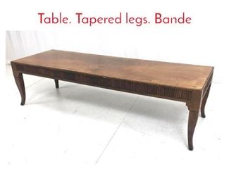 Lot 1063 BAKER Modernist Coffee Table. Tapered legs. Bande