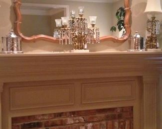 Mantel mirror and accessories