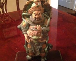 One of two Asian statues (could be used as bookends)