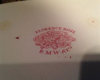 "Florence Rose" platter from England 