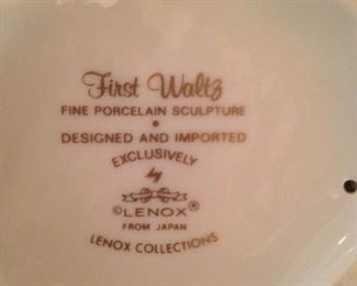 Lenox Lady - "First Waltz" - fine porcelain sculpture