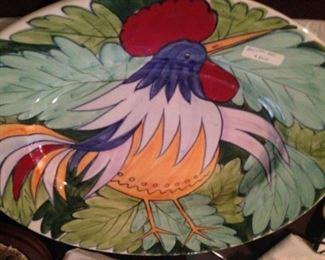 Hand painted platter from Italy